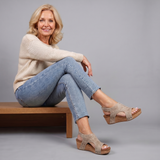 Adela Open Toe Cork Platform Sandal