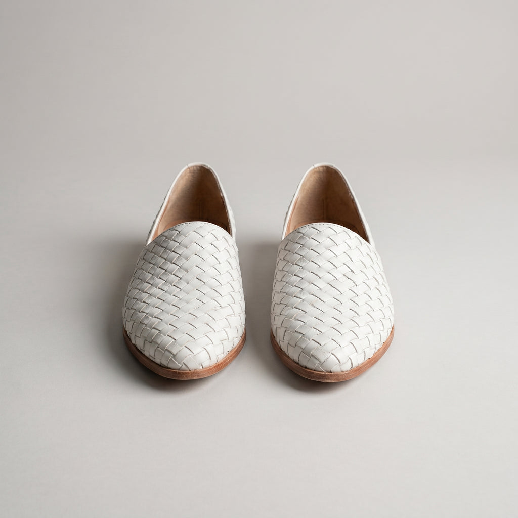 Selene Woven Pointed Toe Flat