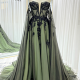 A-Line Court Train Embellished Floral Overlay Wedding Dress