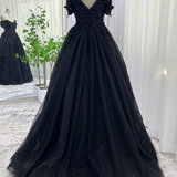 A-Line Sweep Train Wedding Dress