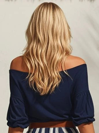Women's Off-Shoulder Belted Top