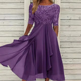 Embellished Lace Midi Dress