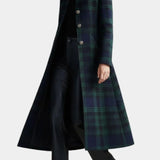 Women's Structured Plaid Coat