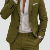 Men's Slim Fit Blazer Trouser Suit Set