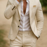 Men's Slim Fit Blazer Trouser Suit Set