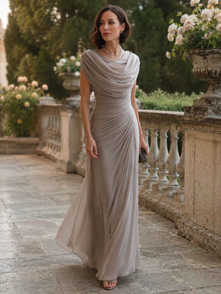 Draped Cowl Maxi Dress