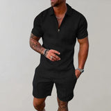 Two-Piece Polo Shorts Set