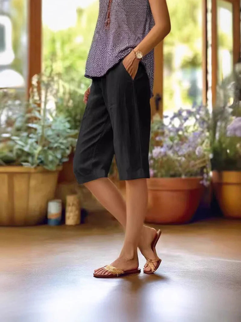 Straight Leg Capri Pants
