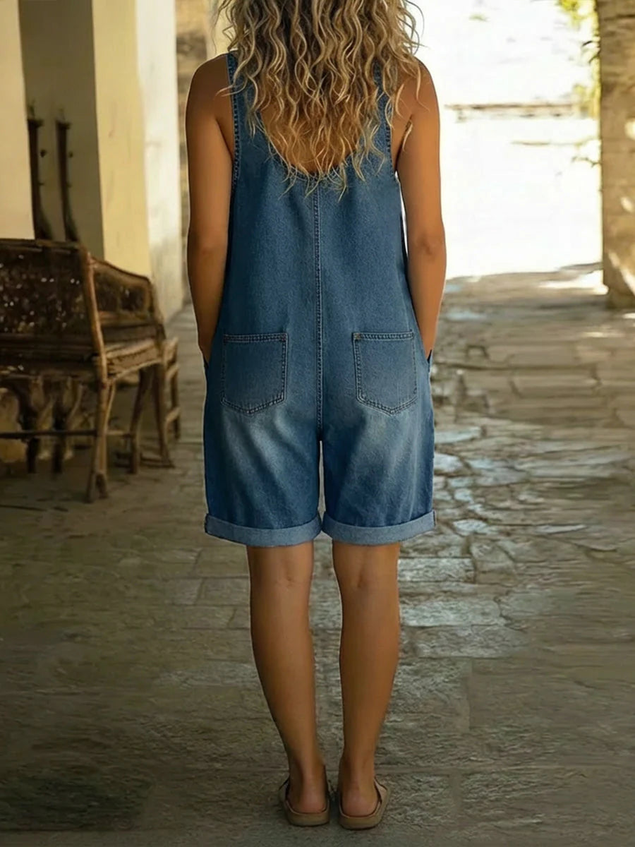 Denim Short Dungarees