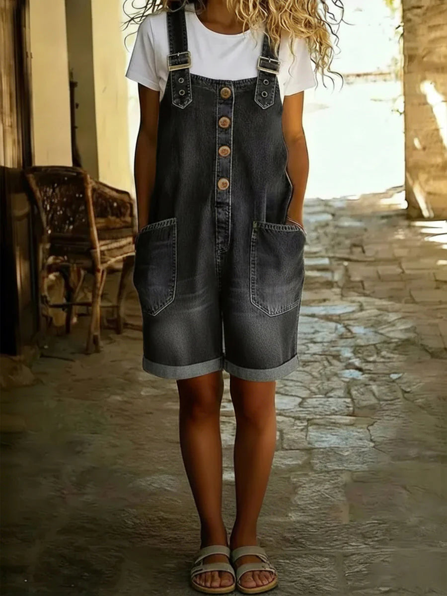 Denim Short Dungarees