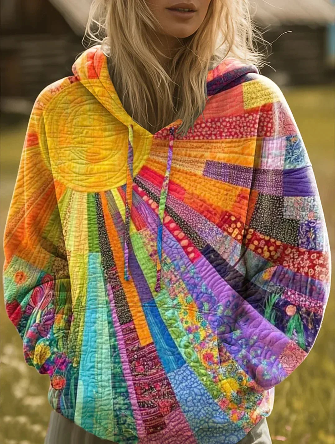 Women's Drawstring Pullover Hoodie