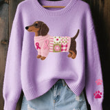 Women's Canine Knit Sweater