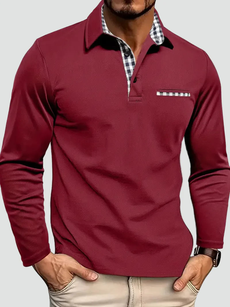 Men's Long Sleeve Polo Shirt