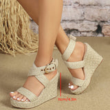 Strappy Espadrille Wedge Sandals