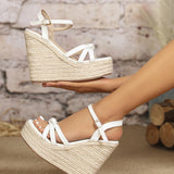 Espadrille Platform Wedge Sandals