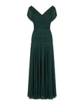 Off-Shoulder Chiffon Maxi Dress