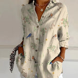 Relaxed Button-Up Blouse