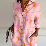 Relaxed Button-Up Blouse
