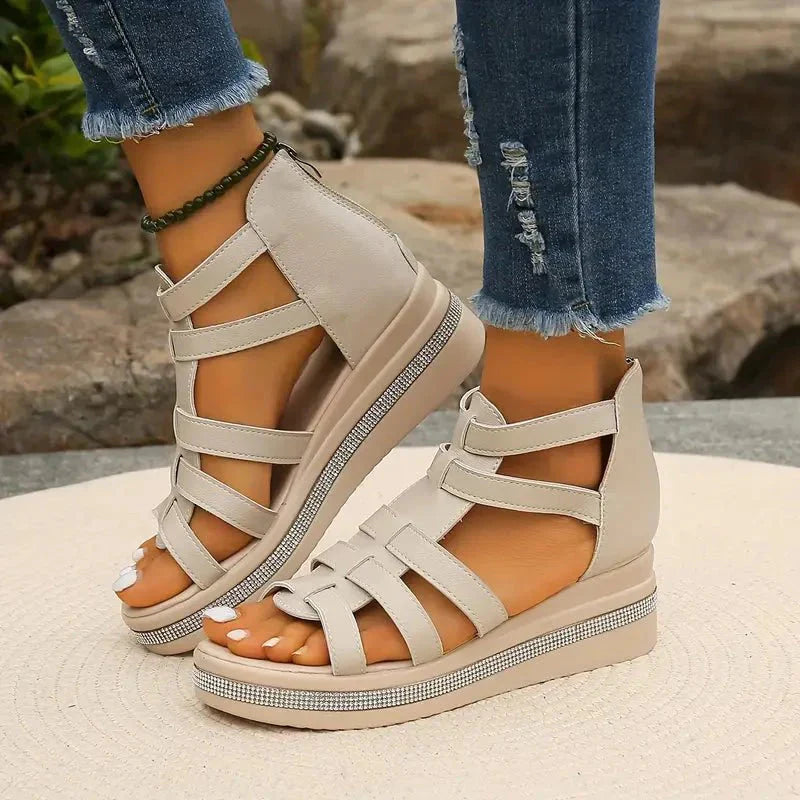 Platform Gladiator Wedges